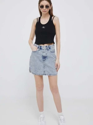 Calvin Klein Jeans top damski kolor czarny