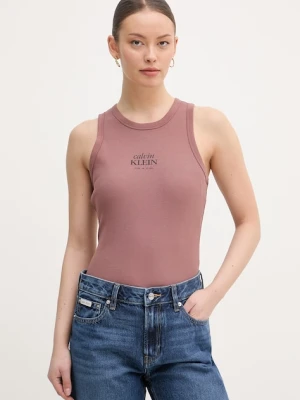 Calvin Klein Jeans top damski z bawełną