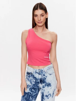 Calvin Klein Jeans Top J20J220788 Różowy Slim Fit