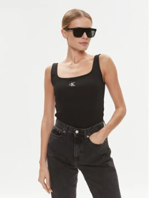 Calvin Klein Jeans Top J20J223192 Czarny Relaxed Fit