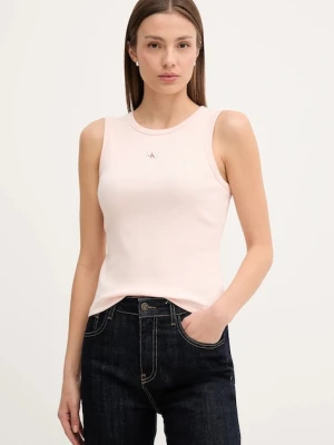 Calvin Klein Jeans top kolor beżowy LV047C201G
