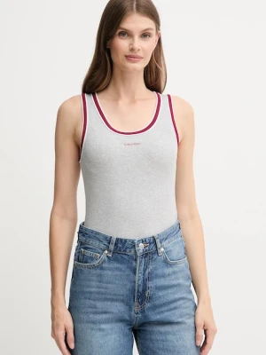 Calvin Klein Jeans top kolor szary LV047D200G