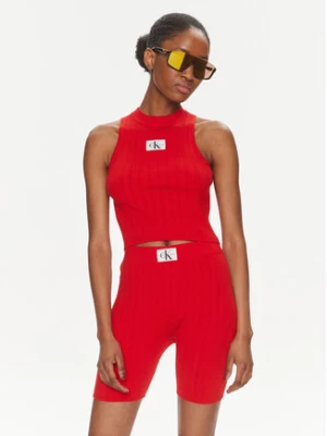 Calvin Klein Jeans Top Label J20J223151 Czerwony Slim Fit