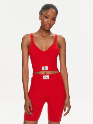 Calvin Klein Jeans Top Label J20J223152 Czerwony Slim Fit