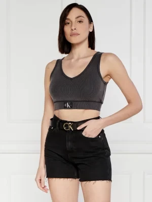 CALVIN KLEIN JEANS Top LABEL WASHED | Cropped Fit