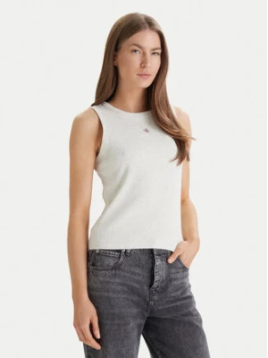 Calvin Klein Jeans Top LV047C201G Beżowy Slim Fit