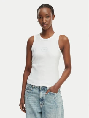 Calvin Klein Jeans Top LV047F239G Biały Slim Fit
