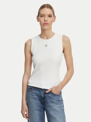 Zdjęcie produktu Calvin Klein Jeans Top LV047F246G Biały Slim Fit