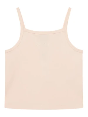 Calvin Klein Jeans Top LVCKSJB12G Różowy jasny Slim Fit
