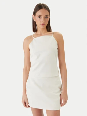 Calvin Klein Jeans Top Ponte LV044F206G Beżowy Slim Fit