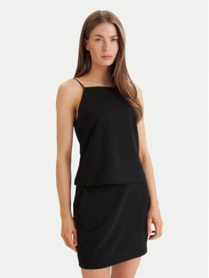 Calvin Klein Jeans Top Ponte LV044F206G Czarny Slim Fit