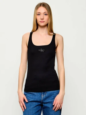Calvin Klein Jeans Top | Slim Fit czarny