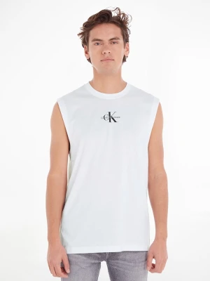 CALVIN KLEIN JEANS Top w kolorze białym rozmiar: L