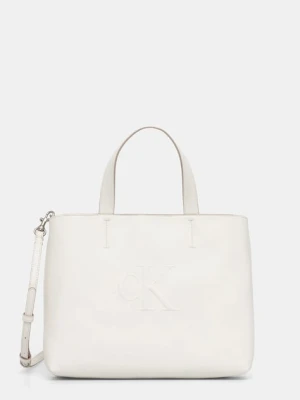 Calvin Klein Jeans torebka kolor beżowy LV04K3111G