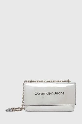 Calvin Klein Jeans torebka kolor srebrny