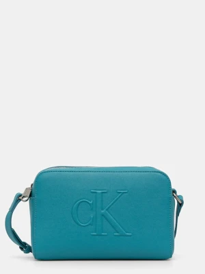 Calvin Klein Jeans torebka kolor turkusowy LV04K3036G