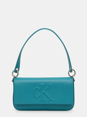Calvin Klein Jeans torebka kolor turkusowy LV04K3148G