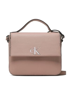 Calvin Klein Jeans Torebka Minimal Monogram Boxy Flap Cb19 K60K610330 Różowy