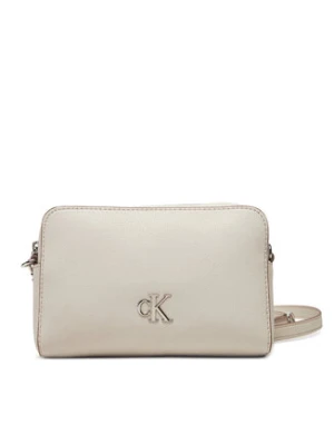 Calvin Klein Jeans Torebka Minimal Monogram Camera Bag 20 LV04K3162G Écru