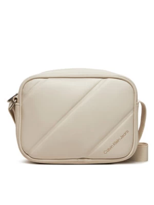 Calvin Klein Jeans Torebka Quilted Camerabag18 K60K611821 Écru