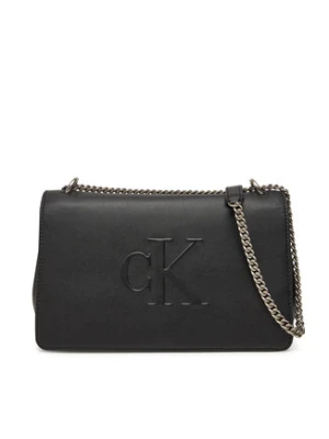 Calvin Klein Jeans Torebka Sculpted Ew Flap Conv Chain LV04K3035G Czarny