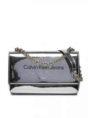 Calvin Klein Jeans Torebka Sculpted Ew Flap Conv25 Mono S K60K611856 Srebrny
