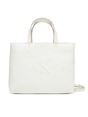 Calvin Klein Jeans Torebka Sculpted Mini Ew Tote LV04K3111G Biały