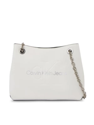 Calvin Klein Jeans Torebka Sculpted Shoulder Bag24 Mono K60K607831 Biały
