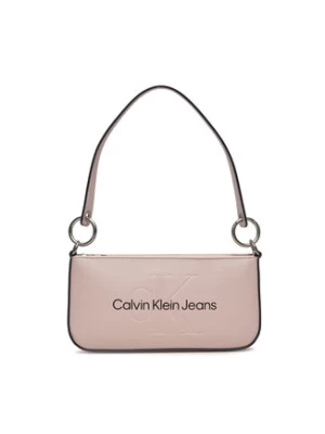 Calvin Klein Jeans Torebka Sculpted Shoulder Pouch25 Mono K60K610679 Różowy