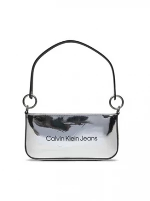 Calvin Klein Jeans Torebka Sculpted Shoulder Pouch25 Mono S K60K611857 Srebrny