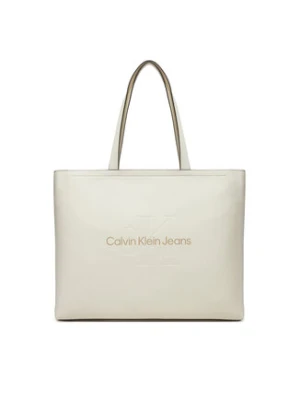 Calvin Klein Jeans Torebka Sculpted Slim K60K612222 Biały
