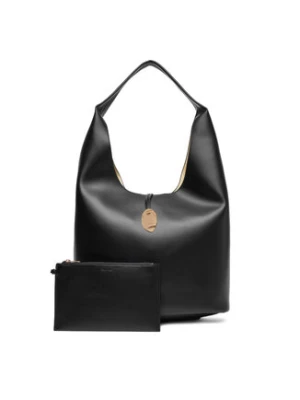 Calvin Klein Jeans Torebka Stone Lock Slouchy Large Shoulde LV04K3149G Czarny