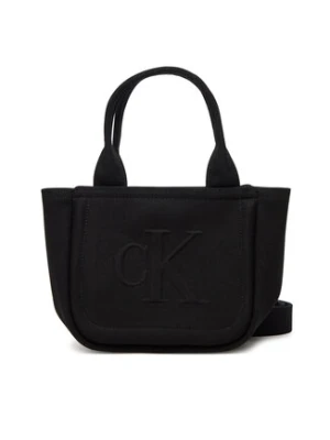 Calvin Klein Jeans Torebka Summer Canvas Mini Tote LV04K3160G Czarny