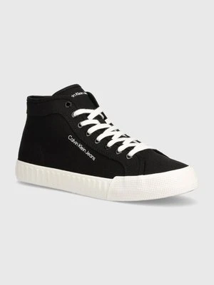 Calvin Klein Jeans trampki SKATER VULC MID LACEUP CS IN DC męskie kolor czarny YM0YM00978