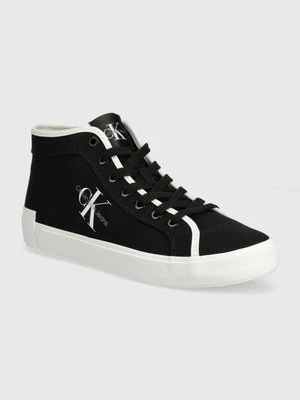 Calvin Klein Jeans trampki SKATER VULCANIZED HIGH CS ML MR damskie kolor czarny YW0YW01454