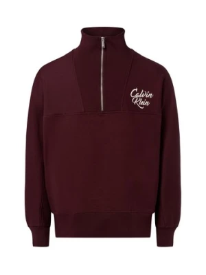 Calvin Klein Jeans Troyer męski Mężczyźni czerwony jednolity,