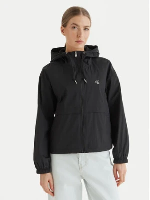 Calvin Klein Jeans Wiatrówka Essential LV047F507G Czarny Regular Fit