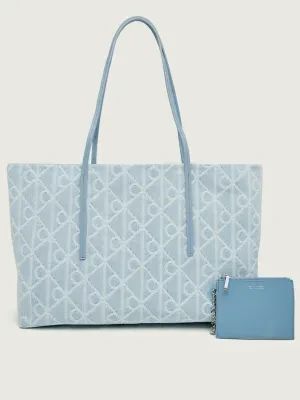 Calvin Klein Jeansowa shopperka + saszetka