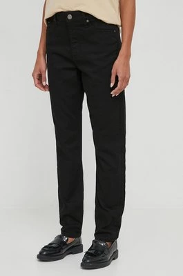 Calvin Klein jeansy damskie kolor czarny