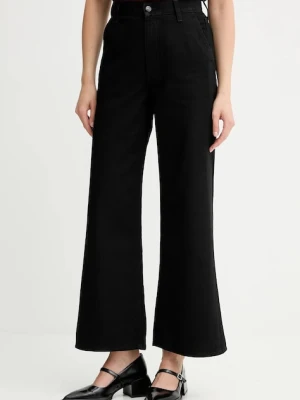 Calvin Klein jeansy damskie kolor czarny LV047D770G