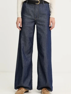 Calvin Klein jeansy damskie kolor granatowy LV047D769G
