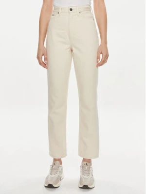 Calvin Klein Jeansy K20K206573 Écru Slim Fit