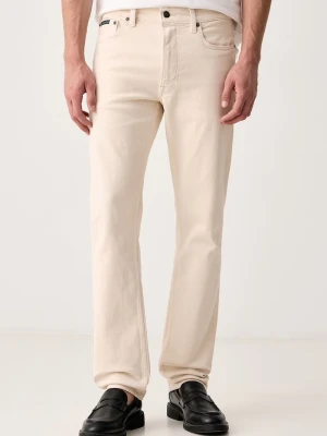 Calvin Klein jeansy slim fit męskie beżowy