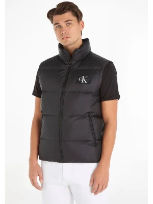 Calvin Klein Kamizelka pikowana w kolorze czarnym rozmiar: L
