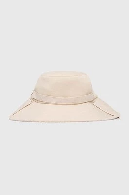 Calvin Klein kapelusz bawełniany kolor beżowy bawełniany