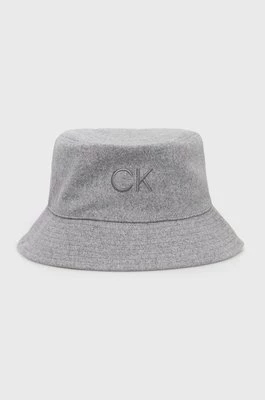 Calvin Klein kapelusz dwustronny kolor szary