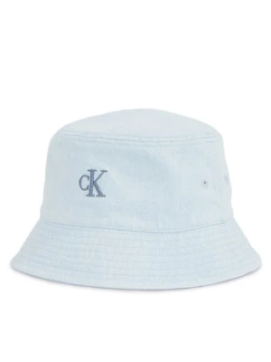 Calvin Klein Kapelusz Embro Monogram Denim Bucket Hat LV04K5021G Błękitny