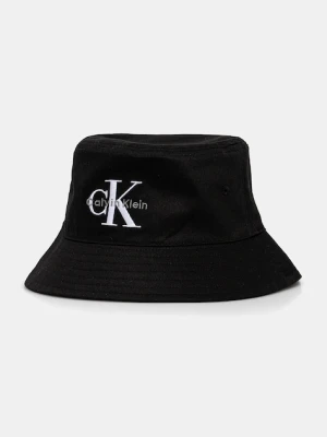 Calvin Klein kapelusz kolor czarny bawełniany LV04K5017G