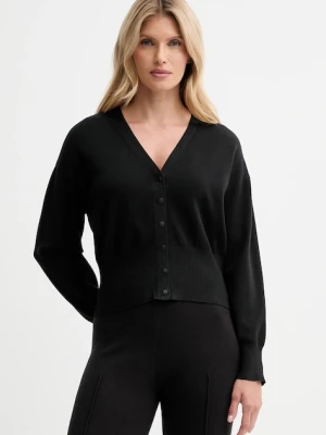 Calvin Klein kardigan damski kolor czarny lekki LV044D317G