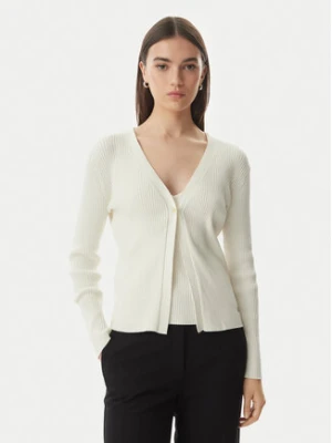 Calvin Klein Kardigan LV044G303G Kremowy Regular Fit